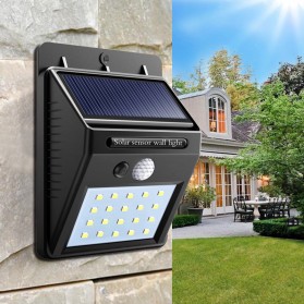 TaffLED Lampu Solar Sensor Gerak Outdoor Weatherproof 20 LED 460 Lumens 5000K - L20 - Black - 2