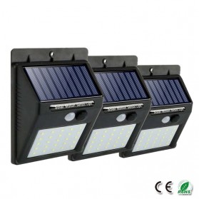 TaffLED Lampu Solar Sensor Gerak Outdoor Weatherproof 20 LED 460 Lumens 5000K - L20 - Black - 4