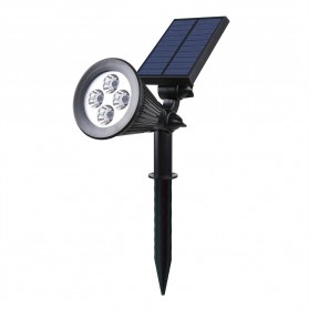 Lampu Taman Energi Solar Panel 4 LED - Black - 9