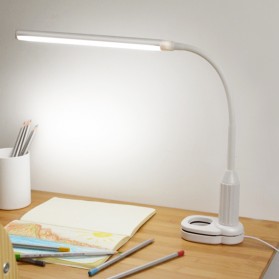 Tomshine Lampu Meja LED Eye Protection Desk Lamp Clip 24 LED 5W 5000K-5500K - L1515W - White