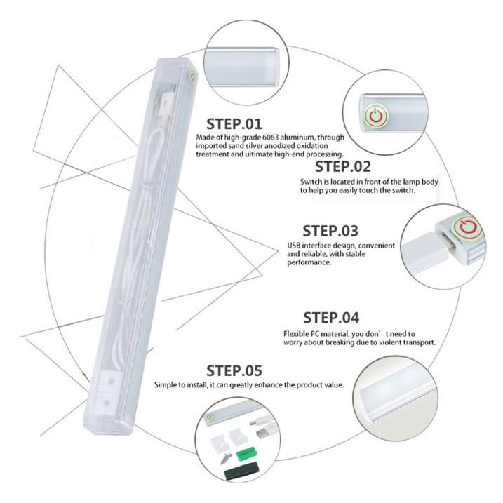  Lampu LED Dimmable Touch LED 21 LED FYD 1611 White 
