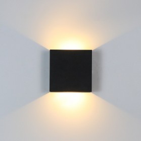 Feimefeiyou Lampu Hias Dinding LED Aluminium 6 W Warm White - MSL021 - Black