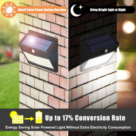 SINJIAlight Lampu Solar Panel Sensor Gerak Outdoor Waterproof 108 LED Cool White 1 PCS - SJ025 - Black - 6