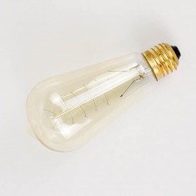 KARWEN Lampu Pijar Filamen Bohlam Edison Vintage E27 Warm White 40 W - ST64 - Yellow - 3