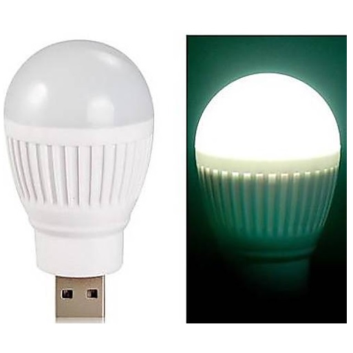 Lampu LED USB Bentuk Bohlam Mini - White - JakartaNotebook.com