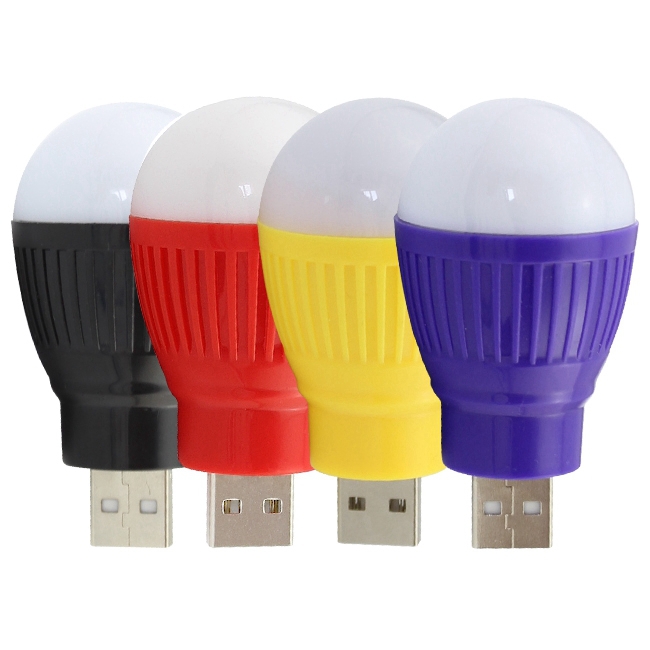 Lampu LED USB Bentuk Bohlam Mini - White - JakartaNotebook.com