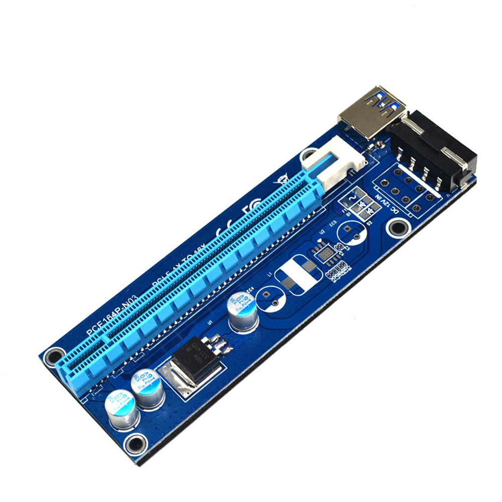PCI-E Riser 1x to 16x SATA Power USB 3.0 60cm for Bitcoin Miner - JakartaNotebook.com