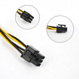 Kabel Power PSU SATA ke 6PIN ATX 18 AWG for Bitcoin Miner - 2