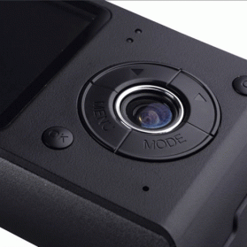 Baco Vehicle Black Box Car DVR Dual Camera 2.7 Inch LCD + GPS Logger with Wide Angle 140 Degree - R300 - Gray Silver - 4