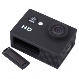 Action Camera A7 Waterproof 1080P Wide Angle Layar LCD - Black - 6