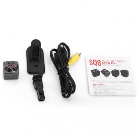 SQ8 Mini DV Camera 1080P Full HD Car DVR Aluminium - Black - 7