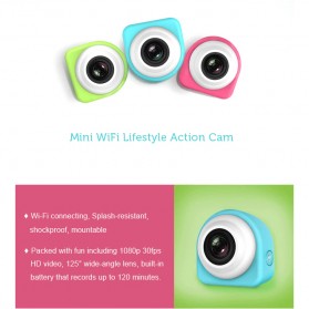 Spy Mini Camera DVR Recorder 1080P with Remote Control - Blue - 2