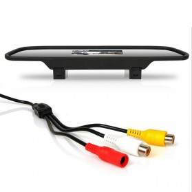 Kaca Spion Rear View Mirror Digital Video Car Recorder 480P 4.3 Inch - Black - 4