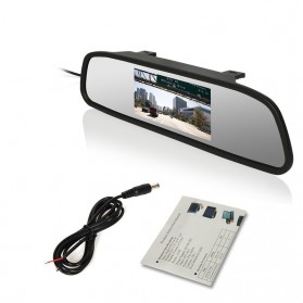 Kaca Spion Rear View Mirror Digital Video Car Recorder 480P 4.3 Inch - Black - 6