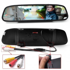 Kaca Spion Rear View Mirror Digital Video Car Recorder 480P 4.3 Inch - Black - 7