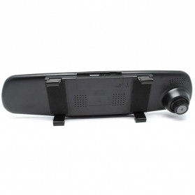 Kaca Spion Rear View DVR Dual Kamera 1080P 4.3 Inch Display - EA880-S - Black - 2