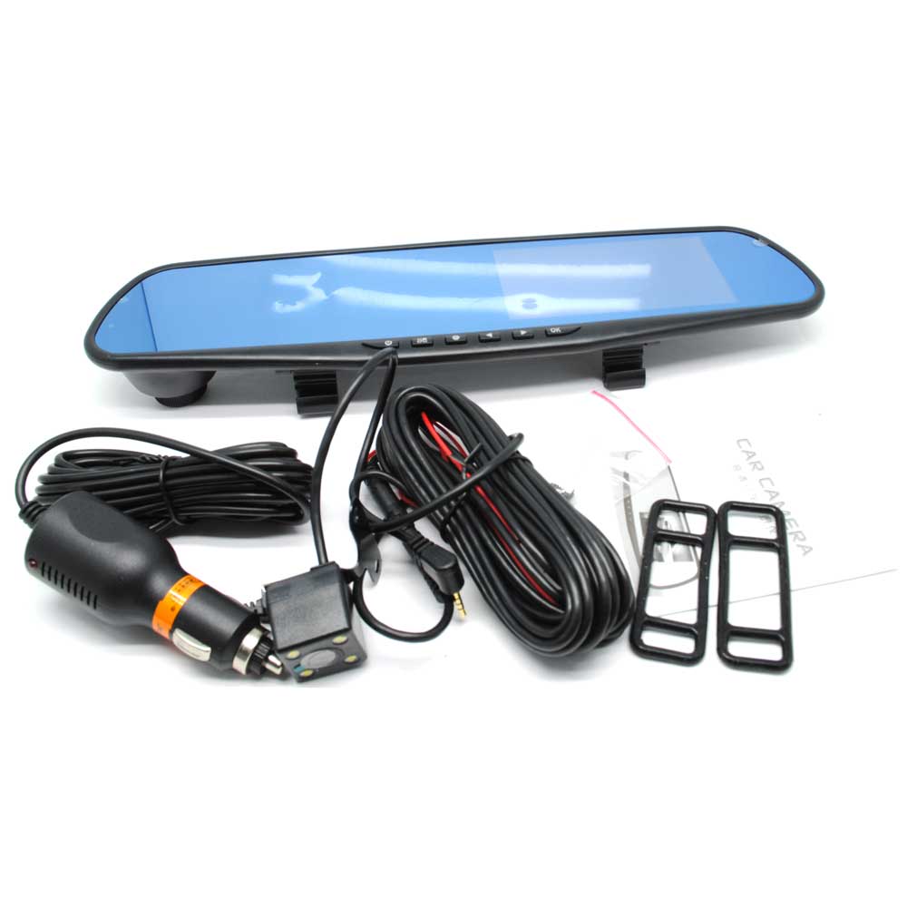 Kaca Spion Rear View DVR Dual Kamera 