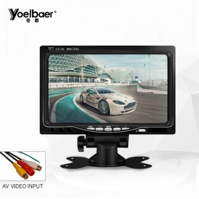 Yoelbaer Layar Monitor Mobil TFT LCD 7 Inch - C-T703 - Black