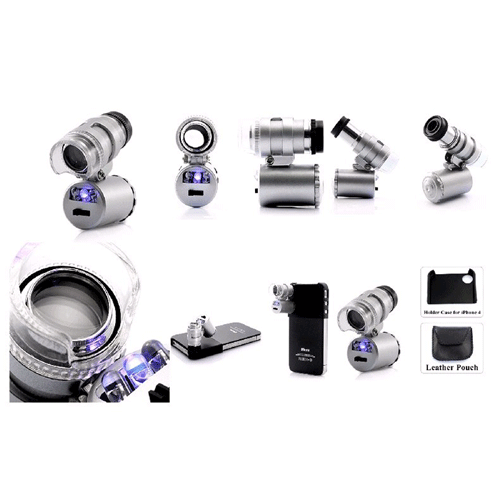 60X ZOOM Cellphone Mobile Phone Microscope Micro Lens for 