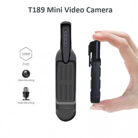 Kamera Video / Handycam - Arsmundi Kamera Pengintai Spy Camera Bentuk Pulpen Clip 1080P - T189 - Black