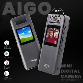 AIGO Mini Digital Camera CCTV Camcorder 1080P - DSJ-S11 - Black