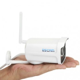ESCAM Brick QD300 WiFi Waterproof Bullet Wireless IP Camera CCTV 1/4 Inch 1MP CMOS 720P - White - 4