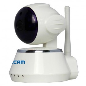 ESCAM Secure Dog QF510 Wireless IP Camera CCTV 1/4 Inch CMOS 720P - White - 1
