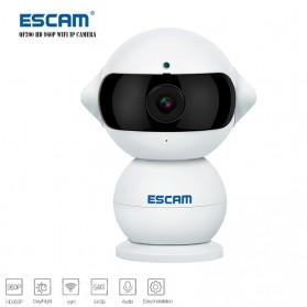 ESCAM Elf QF200 WIFI IP Camera CCTV Infrared Night Vision 960P - White - 1