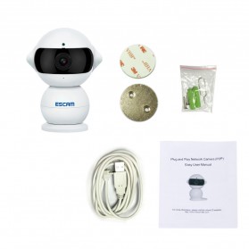 ESCAM Elf QF200 WIFI IP Camera CCTV Infrared Night Vision 960P - White - 5