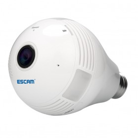 Escam Watt QP135 Bulb WiFi IP Camera 960P - White - 1