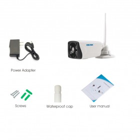 ESCAM Moon QP02 WiFi IP Camera CCTV 1/4 Inch 2MP 1080P - White - 9
