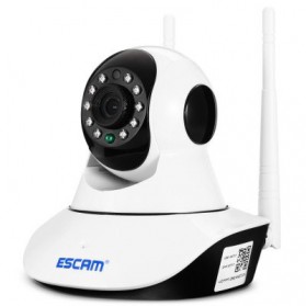 ESCAM G02 Bullet IP Camera CCTV 1/4 Inch CMOS 720P - White - 1