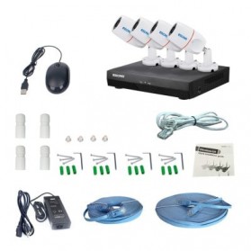 ESCAM POE NVR Security Kit HD 4Ch with 4 CCTV 1080P - PNK405 - Black - 8