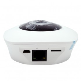 Panoramic Fisheye Wifi IP Camera CCTV 360 Degree CMOS 720P - White - 4