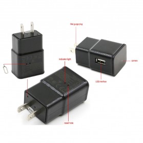 Kamera Pengintai WiFi Spy Camera Bentuk Charger Samsung 1080P - Black - 3
