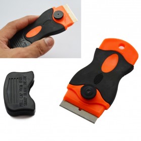 Pisau Pengupas Stiker Serbaguna Scraper Knife for Car Sticker QD-0485 - Orange