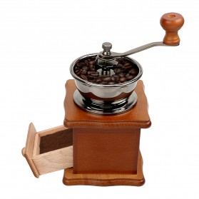 Mrosaa Alat Penggiling Kopi Manual Coffee Grinder - 16290 - Brown - 4