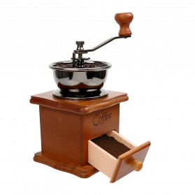 Mrosaa Alat Penggiling Kopi Manual Coffee Grinder - 16290 - Brown - 5