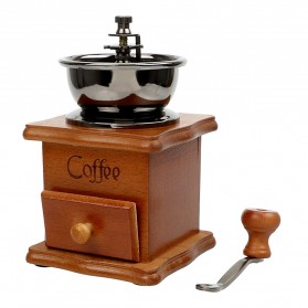 Mrosaa Alat Penggiling Kopi Manual Coffee Grinder - 16290 - Brown - 8