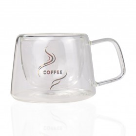 One Two Cups Gelas Cangkir Kopi Anti Panas Double-Wall Glass Dome Series 170ml - Transparent - 2
