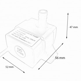Pompa Air Mini USB Brushless Water Oil Pump Submersible 5V - QR30B - Black - 10