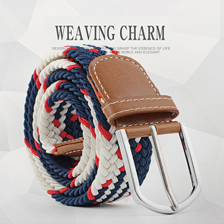 ZLD Tali Ikat Pinggang Wanita Bahan Canvas Casual Knitted