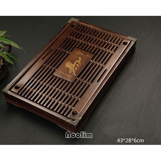 NOOLIM Meja  Alas  Kayu  Tradisional Chinese Tea Tray Table 