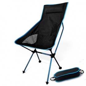 TaffSPORT Kursi Lipat Memancing Portable Collapsible Folding Fishing Chair High Design - SF733 - Blue