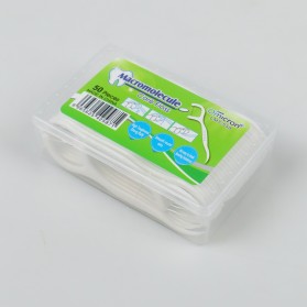 TaffOmicron Dental Floss Benang Gigi Pembersih Jigong Toothpicks 50 PCS - LMT-558 - White - 5