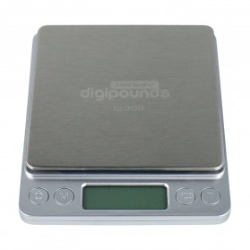 Taffware Digipounds Timbangan Dapur Mini Digital Scale 3kg Akurasi 0.1g - i2000 - Silver