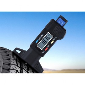 GemRed Alat Ukur Kedalaman Ban Digital Tyre Tread Depth Gauge - QST-601 - Black