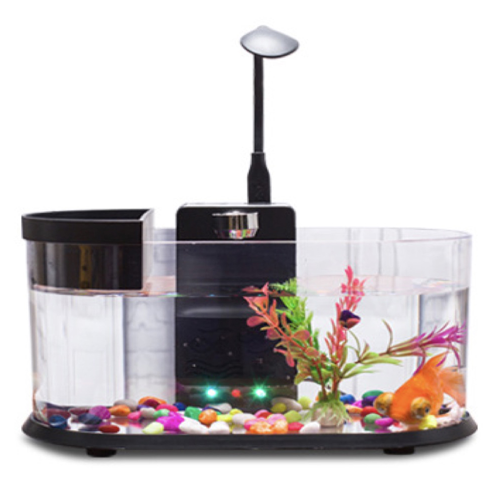 Eecoo Usb Desktop Aquarium Mini Fish Tank With Running Water