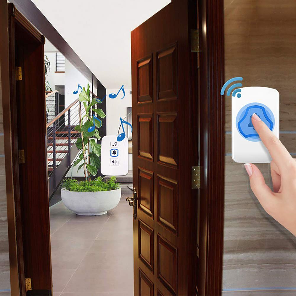 KERUI Bell Pintu Wireless Doorbell Waterproof 38 Tunes 1 Receiver - F52