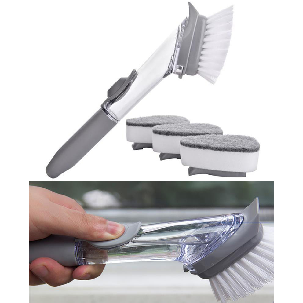 Gambar produk ISHOWTIENDA Sikat Pembersih Serbaguna Cleaning Brush dengan Dispenser Sabun Air - S0026